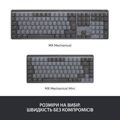 Клавиатура Logitech MX Mechanical Mini Minimalist UA Graphite (920-010780) | Зображення 5
