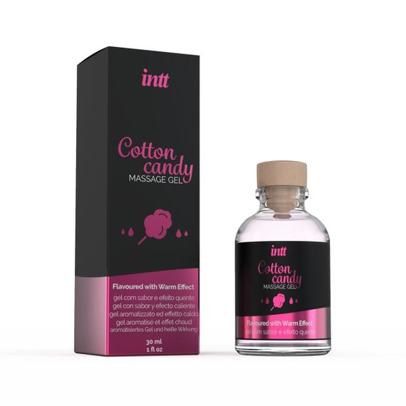 Масажний гель для інтимних зон Intt Cotton Candy (30 мл) розігрівальний Sex Aura