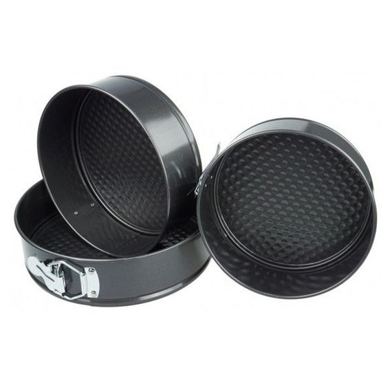 Металева форма для випікання набір Unique UN-1702 | Набір круглих форм роз'єму | WP-477 Жаростійка форма | Зображення 7