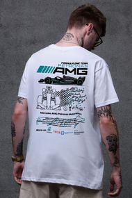 Оверсайз футболка Without з принтом AMG White