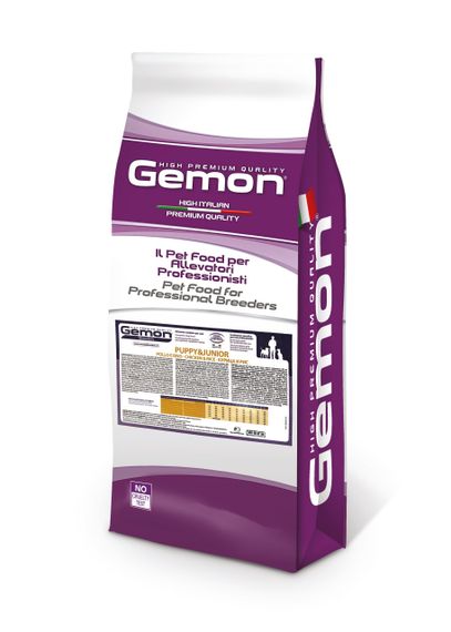 Корм Gemon Dog Puppy & Junior Pollo сухой с курицей для щенят и юниоров всех пород 20 кг