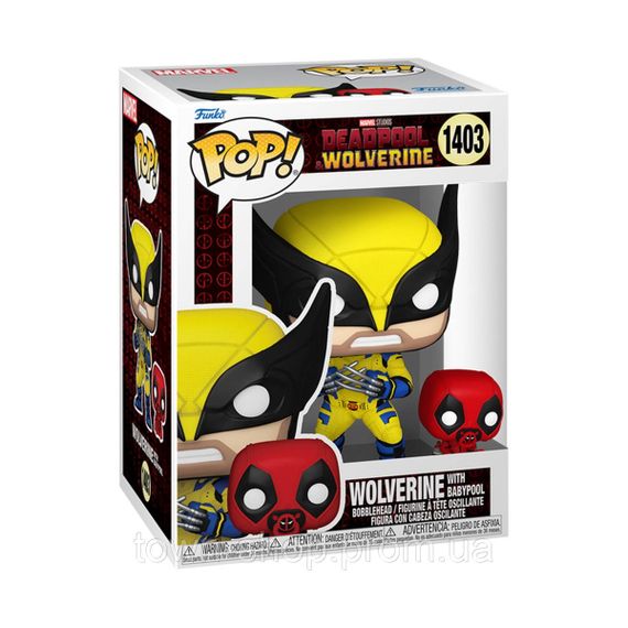Набор игровых фигурок Funko POP! серии Дэдпул 3 - Росомаха с Бэбипулом | Зображення 1