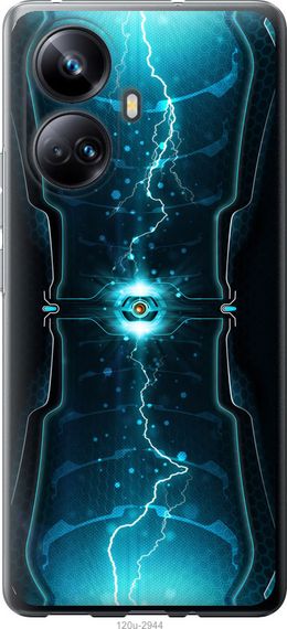 Чехол на Realme 10 Pro Plus Молнии в цилиндре "120u-2944-17620"