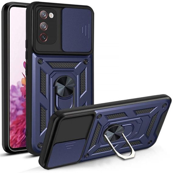 Чохол Ummi Camshield Serge Ring для Samsung Galaxy S20 FE Синій