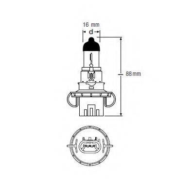 Лампа фарна H13 12V 6055W P26.4t ORIGINAL LINE (вир-во OSRAM) OSRAM 9008 на JEEP COMPASS (MK49)