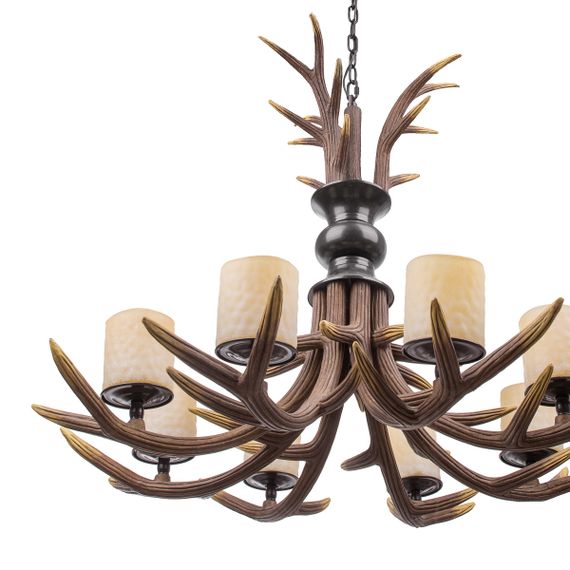 Люстра Рога подвесная деревянная E14 40W BR (BKL-099S/8) | Зображення 2