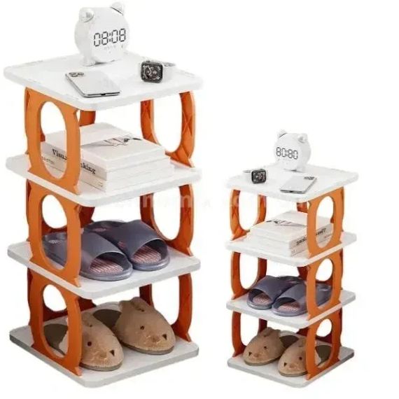 Полка для обуви и вещей на 3 яруса Shoe rack | Зображення 1