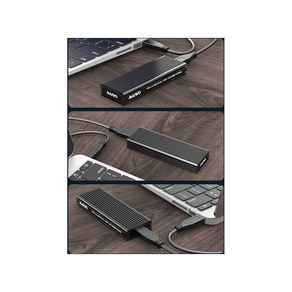 Карман внешний Maiwo M.2 SSD NVMe/SATA combo USB3.1 GEN2 Type-C al. (K1687P2) | Зображення 4