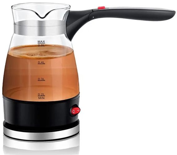 Електрична кавоварка-турка з потужністю 600 Вт, об'єм 0,5 л, Domotec MS-128 (47535-128_259) | Зображення 3