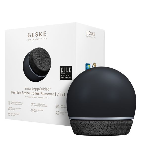 Набор для ухода за стопами GESKE Pumice Stone Callus Remover 7в1 starlight, Черный