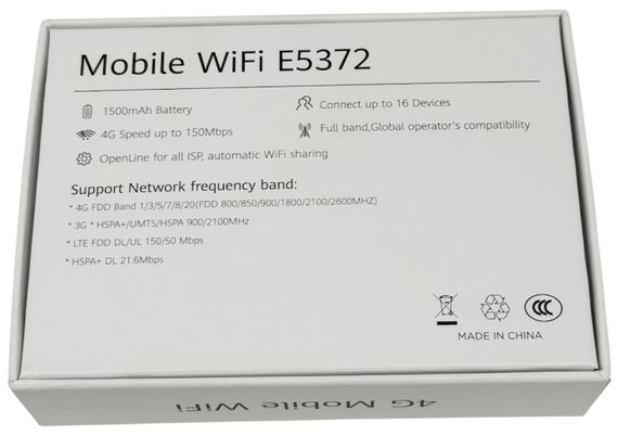 Роутер модем Huawei Хуавей E5372s-32 4G LTE мобільний Wi-Fi роутер під SIM карту 150 Мбіт/с 2 антенні виходи | Зображення 6