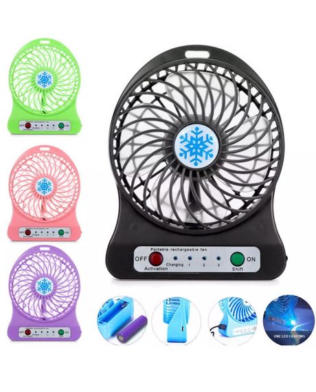 Портативний USB мінівентилятор з акумулятором Portable Mini Fan (настільний) | Зображення 1