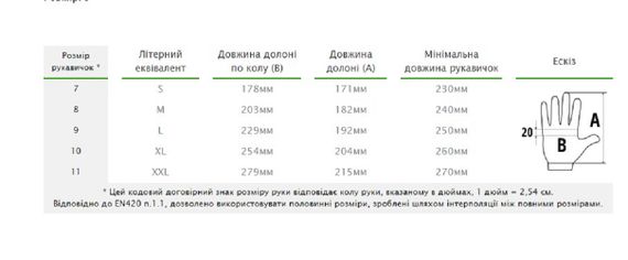 Шкіряні захисні рукавички Bradas WHITEBIRD FLEX розмір 8 RWWBF8 | Зображення 1