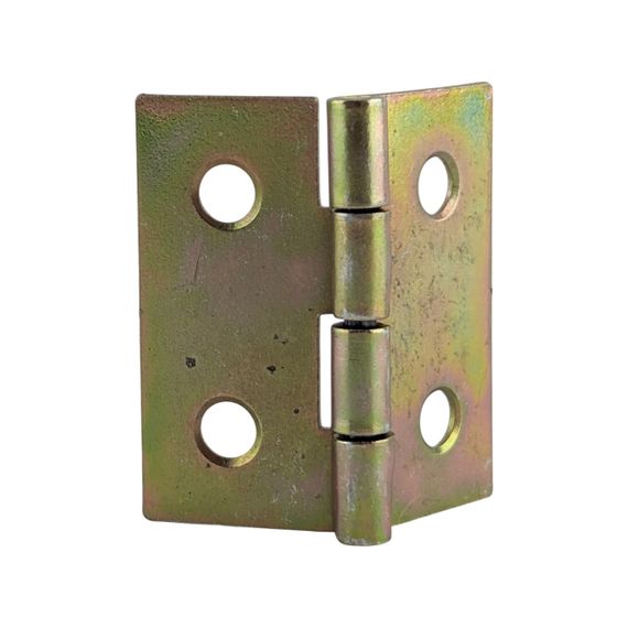 Петля мебельная 40 мм, желтая оцинковка, накладная, стальная | Зображення 1