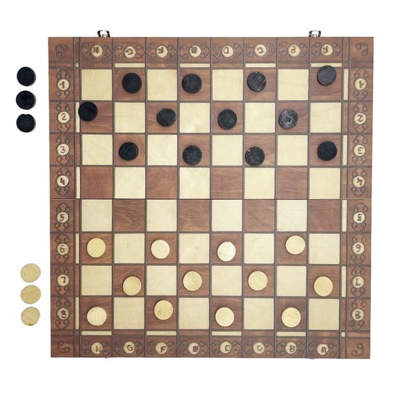 Набір настільних ігор "Шахи, нарди, шашки 3 в 1" Set1 NE-LG-11 ігрове поле 40х40 см | Зображення 3