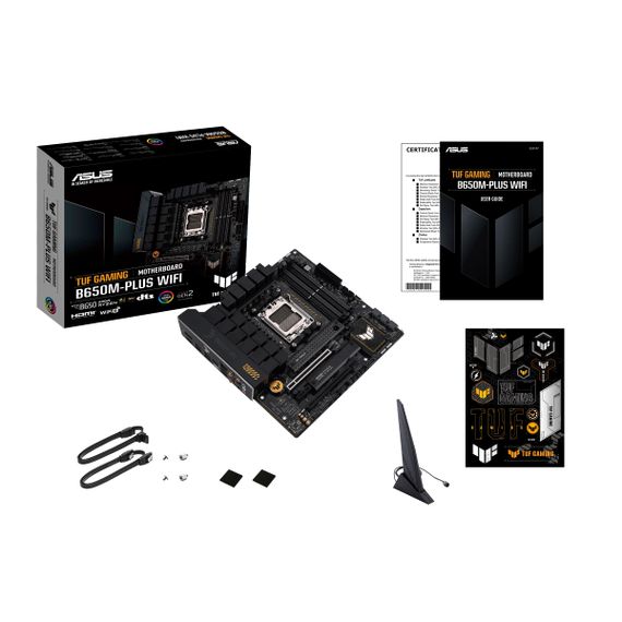 Материнcька плата ASUS TUF GAMING B650M-E WIFI sAM5 B650 2xDDR5 M.2 HDMI DP Wi-Fi BT mATX 90MB1FV0-M0EAY0 | Зображення 1