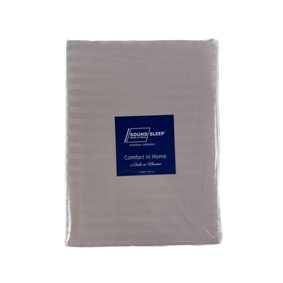 Комплект постельного белья SoundSleep Stripe Pudra сатин-страйп пудровый семейный | Зображення 6