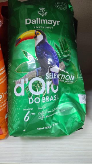Кофе в зернах Dallmayr Crema d'Oro (1кг) Crema d'Oro do Brazil | Зображення 1