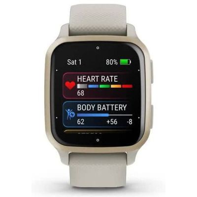 Смарт-часы Garmin Venu Sq 2, Music, French Gray/Cream Gold (010-02700-12) | Зображення 1