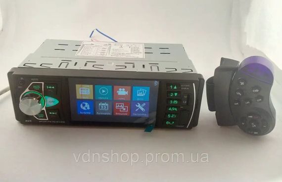 Автомобільна Bluetooth магнітола PI 4023 BT з пультом на кермо та великим екраном | Зображення 2