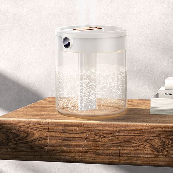 Увлажнитель воздуха Hoco HX31 Dual spray humidifier with digital display White | Зображення 7