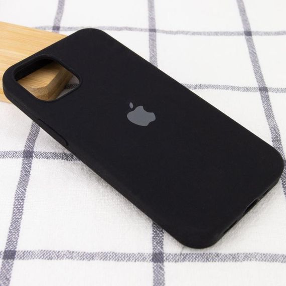 Чохол Silicone Case Full Protective (AA) для Apple iPhone 12 Pro / 12 (6.1") Чорний / Black | Зображення 1