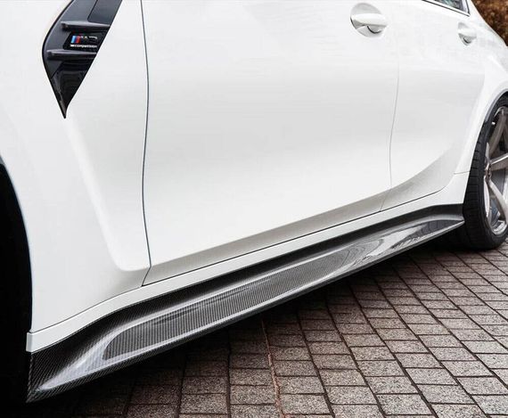 Накладки на пороги V5 (для G80, Карбон) для BMW 3 серия G20/21 2018- гг | Зображення 2
