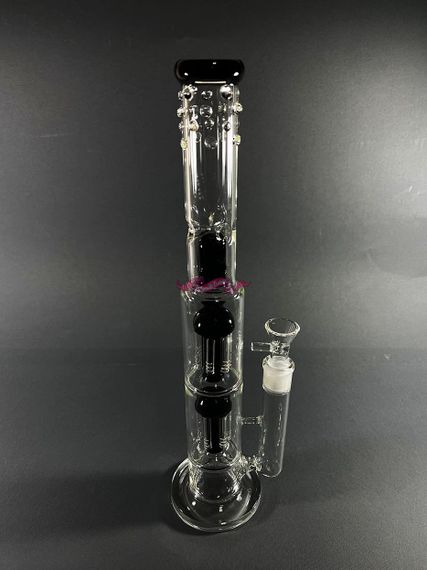 Стеклянная трубка Medusa Double Black | Зображення 1