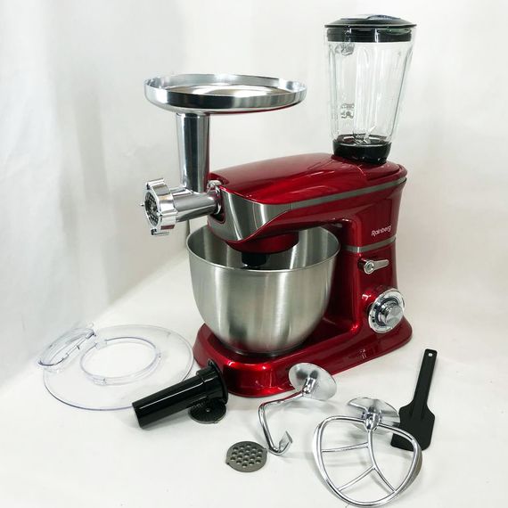 Багатофункціональний кухонний комбайн Rainberg RB-8080 Тістоміс, М'ясорубка, Блендер, Потужний блендер | Зображення 5