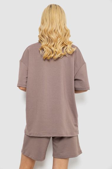 Костюм женский повседневный, цвет мокко, 241R5004 | Зображення 3