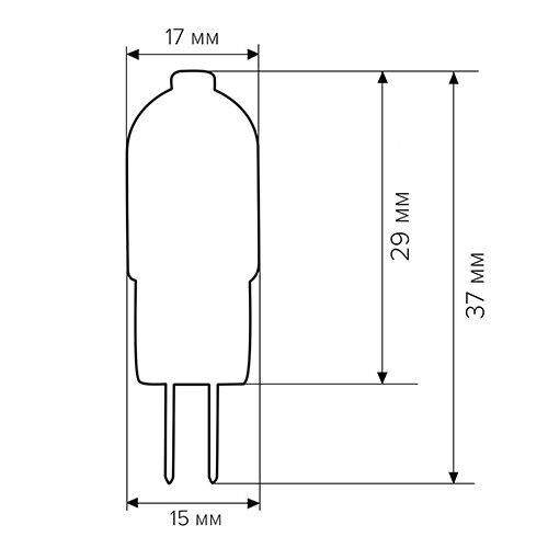 Светодиодная лампа Biom G4 2W 2835 PC 3000K AC220 | Зображення 3