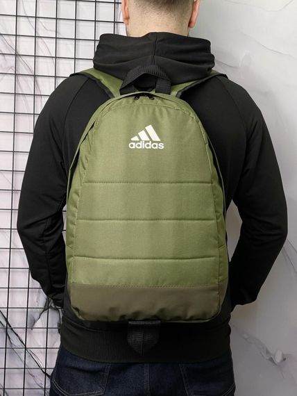 Рюкзак Матрас Хакі Adidas (біле лого) | Зображення 4