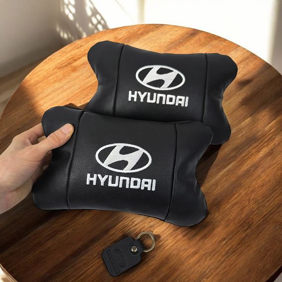 Автомобільна подушка для безпеки голови Hyundai, Подушка під шию з логотипом для салону авто HO-75 | Зображення 1