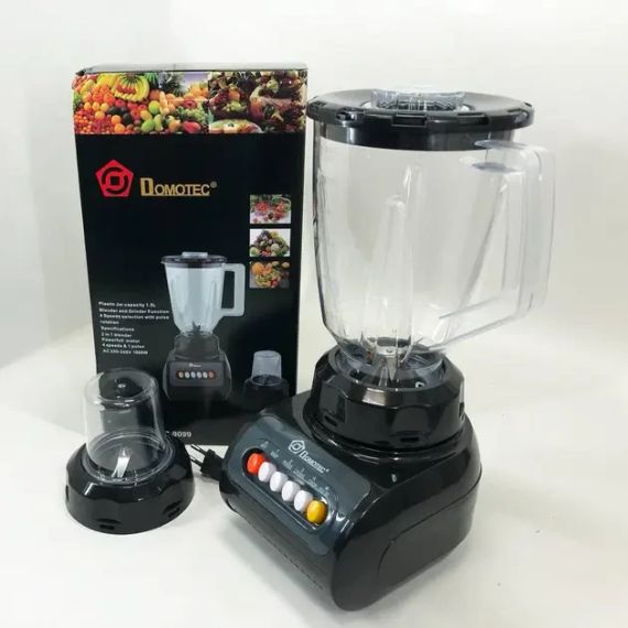 Блендер стационарный с кофемолкой domotec ms-9099 250 вт, блендер настольный электрический | Зображення 2