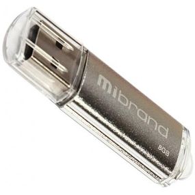 USB флеш накопитель Mibrand 8GB Cougar Silver USB 2.0 (MI2.0/CU8P1S) (MI2.0/CU8P1S)