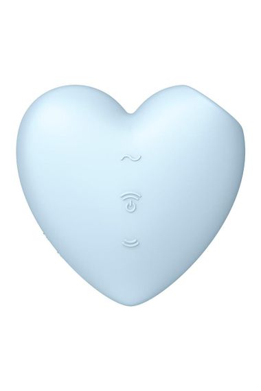 Вакуумний стимулятор-серце з вібрацією Satisfyer Cutie Heart Blue | Зображення 5