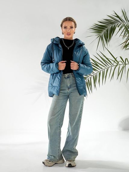 Утеплена куртка, арт.417/1, аква | Зображення 5