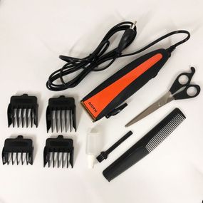 Машинка для стрижки с насадками от сети MAGIO МG-581 титан, Парикмахерские машинки профессиональные MJ-69