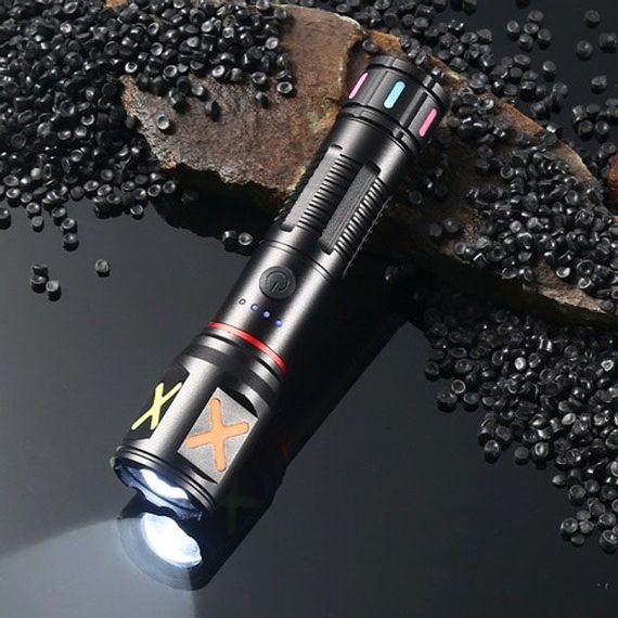 Ліхтар ручний акумуляторний світлодіодний PLD-CA166-3 led потужний. Колір: чорний | Зображення 6