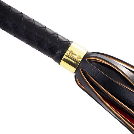 Флоггер LOCKINK SEVANDA Red & Black Braided Tail Flogger Sex Aura | Зображення 4