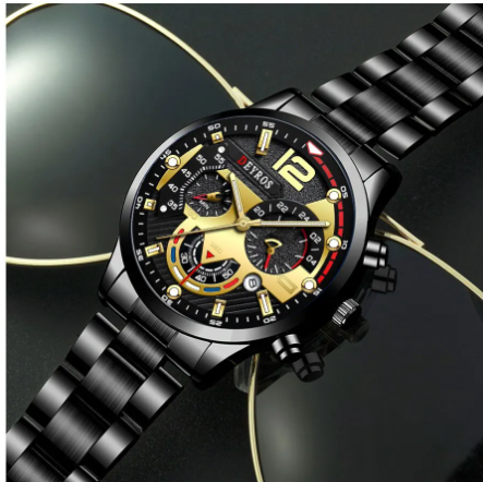 Чоловічий годинник з нержавіючої сталі Reloj Hombre | Зображення 3
