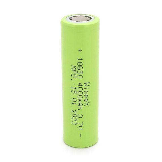 Акумулятор WMP-4000 18650 Li-Ion Flat Top,2000mAh,3.7V,Green