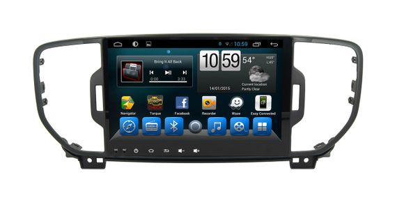 Автомагнитола KIA Sportage. Kaier KR-9021 Android, без DVD. 4-х ядерный процессор