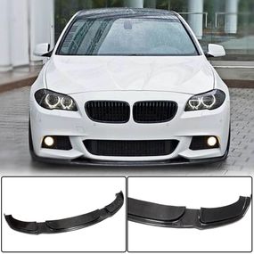 Накладка на передній бампер Lip V2 (для F10 M-Sport, Карбон) для BMW 5 серія F-10/11/07 2010-2016 рр