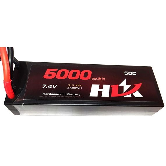 Акумулятор HLK 7.4v 5000 mAh Li-Po 2s 50C Hard Case  коннектор T plug | Зображення 4