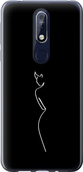 Чехол на Nokia 7.1 Силуэт1 "4590u-1593-17620"