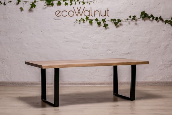 Ореховый кофейный стол для чаепития EcoWalnut с живыми краями M | Зображення 3