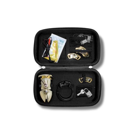 Клітка для члена з електростимуляцією Mystim Pubic Enemy No 1 - Gold Edition | Зображення 2