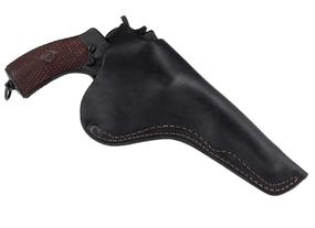 Кобура поясна Наган не формована шкіра чорна