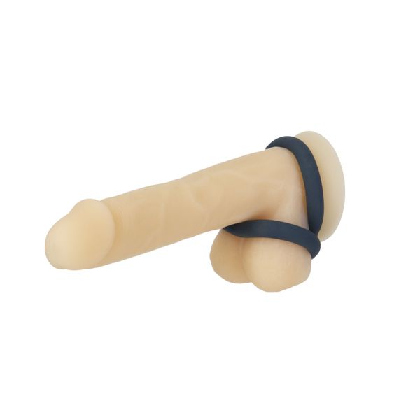 Подвійне ерекційне кільце LUX Active – Tug – Versatile Silicone Cock Ring | Зображення 3